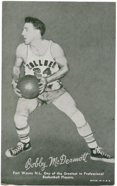 Bobby McDermott Basketball Hall of Fame Rookie Card