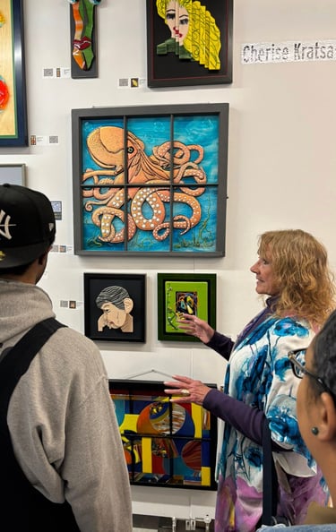 Explaining the possibilities in fused glass designs