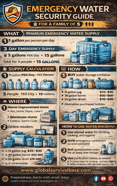 emergency water security guide for family preparedness