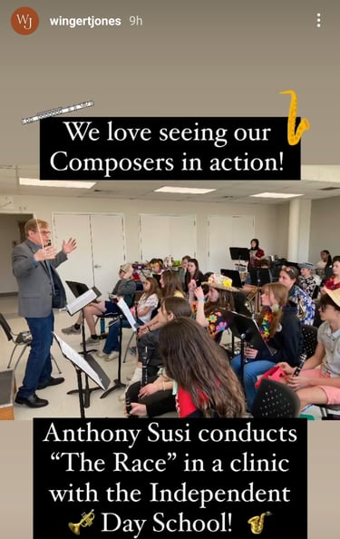 Anthony Susi guest conducting his music.