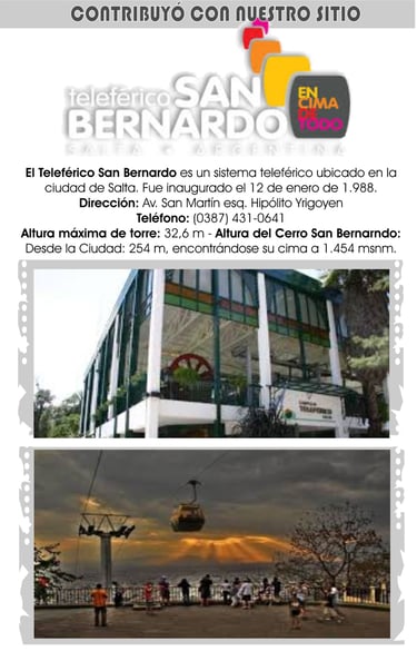 Imagen: Teleférico San Bernardo