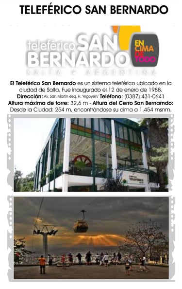 Imagen: Teleférico San Bernardo