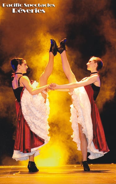 Les danseuses de French Cancan de Pacific Spectacles
