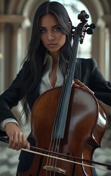 Morgan Vaught; Private Cello Recital at Gracie Mansion; 2007, Age 14
