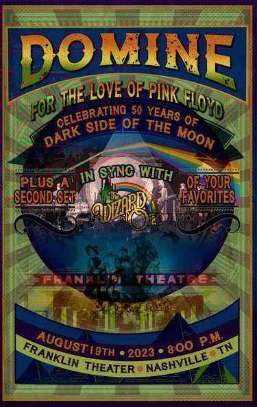 a poster for a concert with a poster of a concert