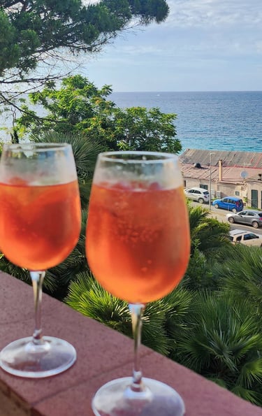 aperitivo terrazza vista mare Le Ghiaie