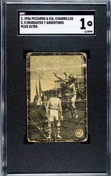 1926 Piccardo & CIA Cigarillos Plus Ultra Basketball Card E5 Uruguayos Y Argentinos