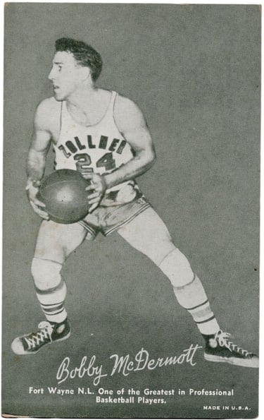 Bobby McDermott Basketball Hall of Fame Rookie Card