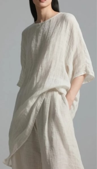 Linen Fabric Garment-Top and Pants