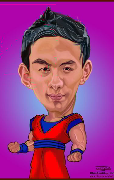 a cartoon character in a cartoon style