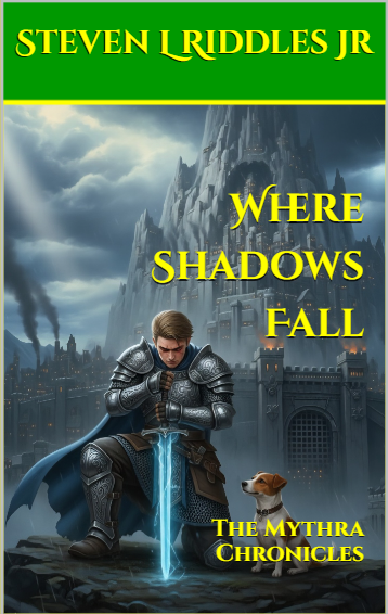 The cover to Where Shadows Fall, book 3