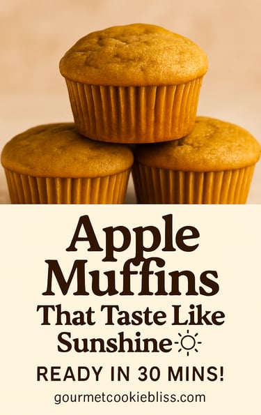 Fluffy apple muffins