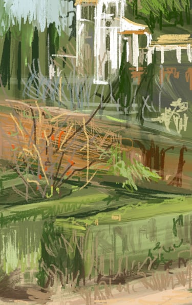 Generalif view - digital postcard