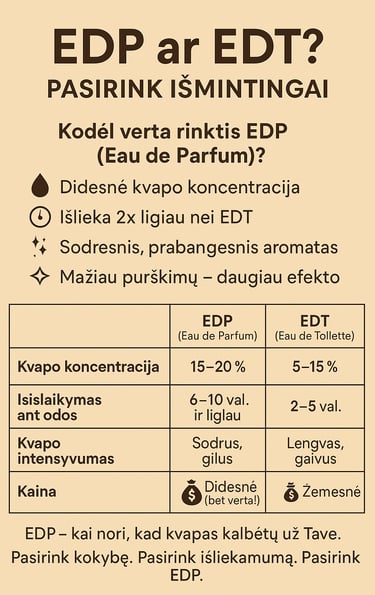 edt edp kvepalai skirtumai kvapas aromatas arabiski arabiški