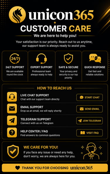 Unicon365 Customer care