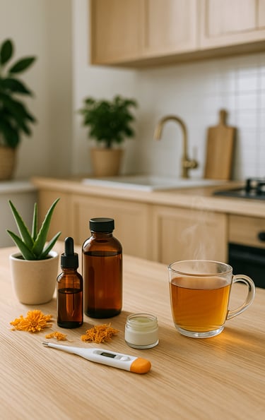 urter mod hoste, naturlige midler til hudproblemer, naturlig udrensning, urte teer, immunforsvar nat