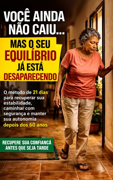 Como evitar quedas em idosos e recuperar o equilíbrio depois dos 60. Método simples, rápido e eficaz
