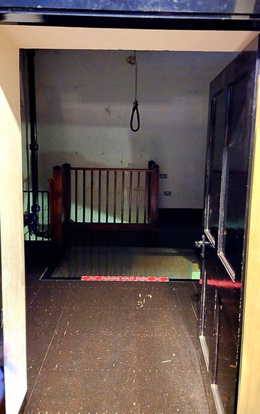 The Hanging Chambers in Crumlin Road Gaol in Belfast, Ireland
