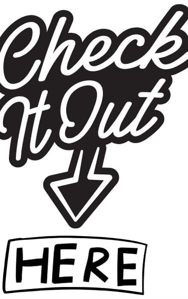 a sign that says check it out here