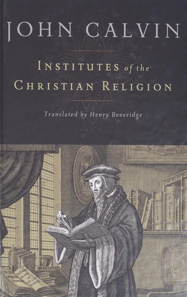 a book with a man in a robe and a book