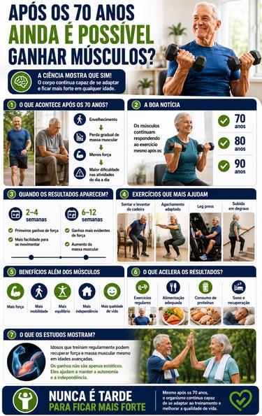 apos os 70 anos ainda é possivel ganhar musculos
