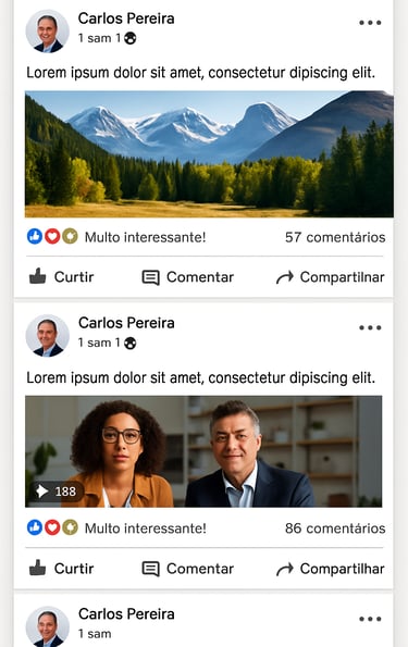 Mockup-de-várias-publicações-LinkedIn-com-diferentes-formatos-de-conteúdo