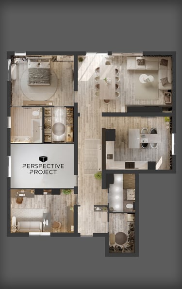 floor plan 3d visualization rendering cgi