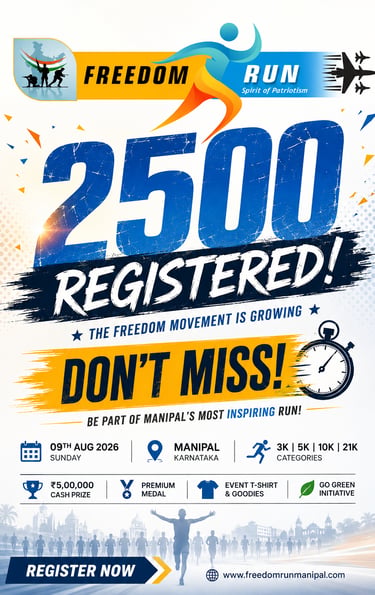 Freedom Run Manipal 2500 Registered