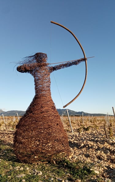 sculpture Artémis fil de fer Wilfrid Bricourt