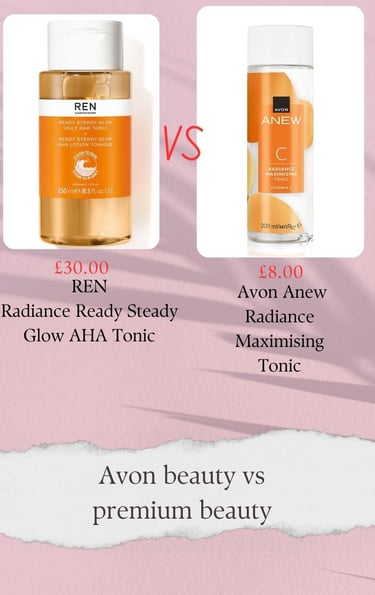 Avon beauty tonic vs premium beauty tonic