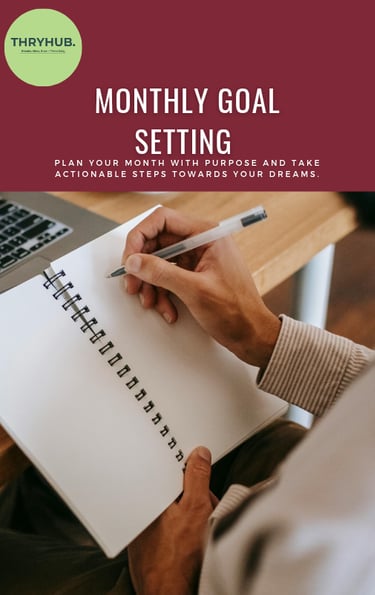 Printable: Monthly Goal Setting