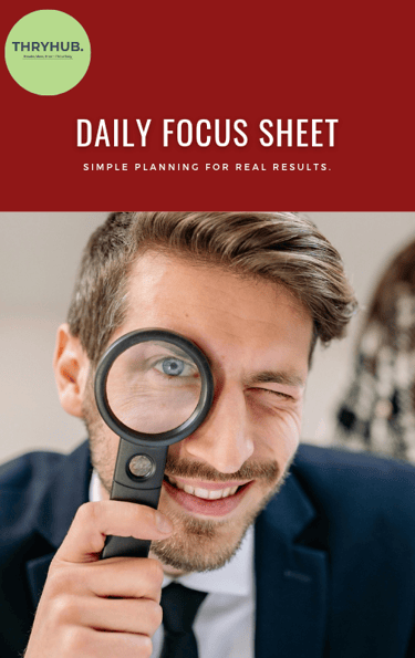 Daily focus sheet 