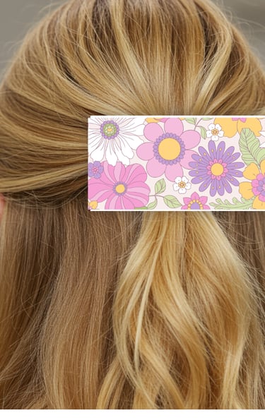 Use Billboard Barrettes as Fashion Barrettes or Holiday Barrettes