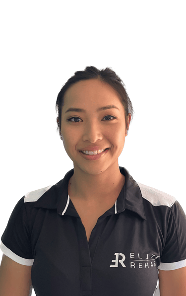 a woman in a black shirt and white shirt