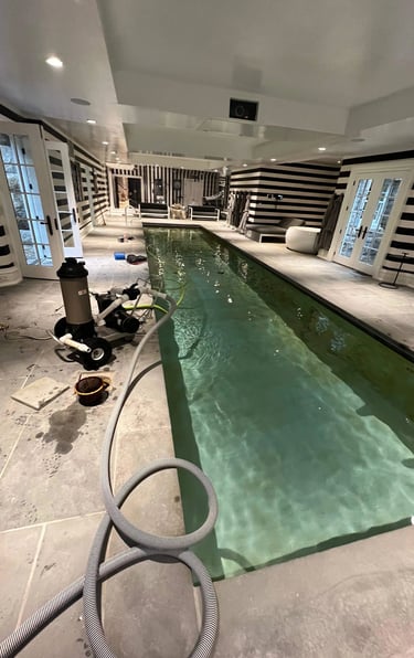 Professional pool maintenance services by Eagleview Pool Care, ensuring safe and efficient pooL