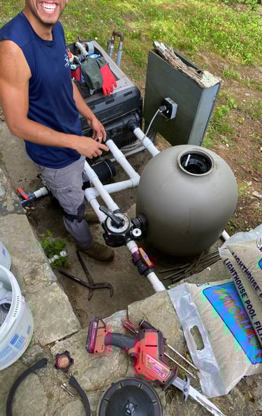 Eagleview Pool Care offers expert filter cleaning to improve pool water quality and extend the life 