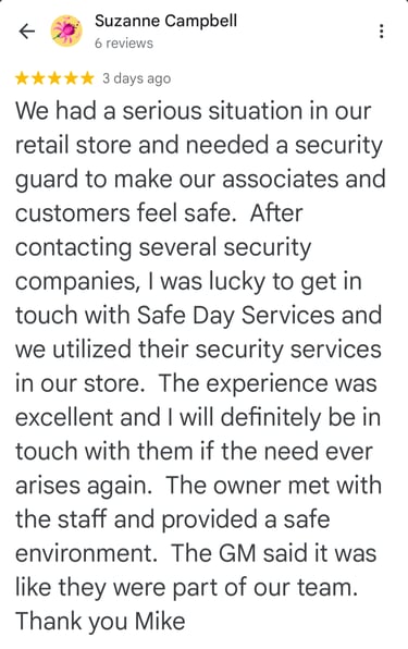 Google 5 Star Review