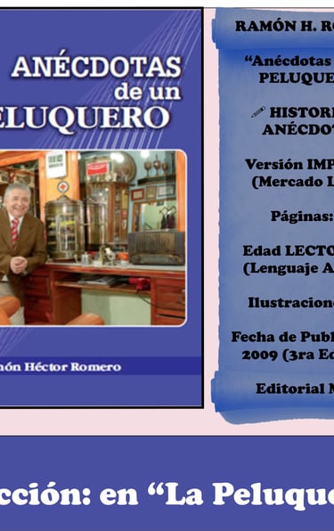 Libro Anécdotas de un Peluquero