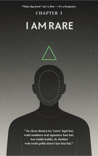 a poster of a man with a triangle shaped triangle