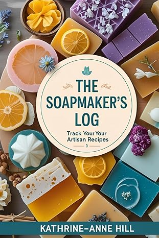 a journal cover with homemade soaps