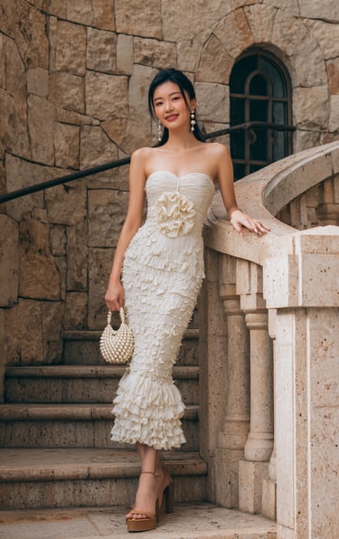 Glamorous event hair and makeup with soft waves