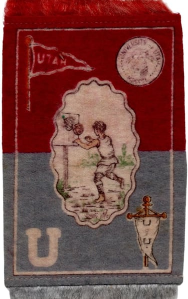 Murad B33 Utah University Felt Featuring Basketball from 1910