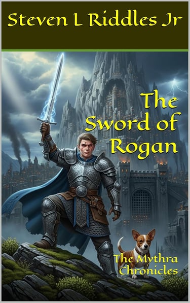 The cover to The Sword of Rogan, book 1  