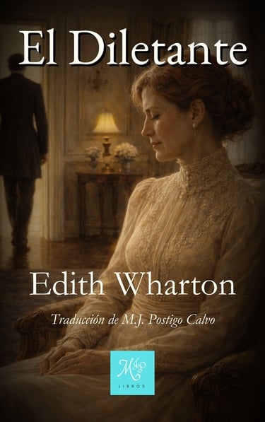 Portada del libro El Diletante, de Edith Wharton - Edición Libros MJP 