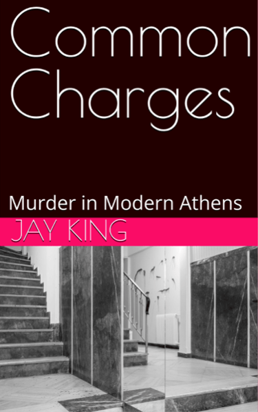 Cover of a book with photograph of stairs leading up to a staircase