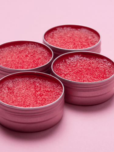 Natural vegan non-toxic lip balm handmade from the beauty party box, softens and smooths lips