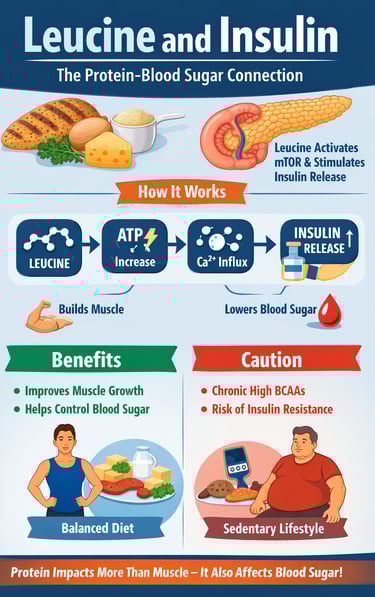 Leucine and Insulin: The Hidden Protein Signal That Controls Blood Sugar