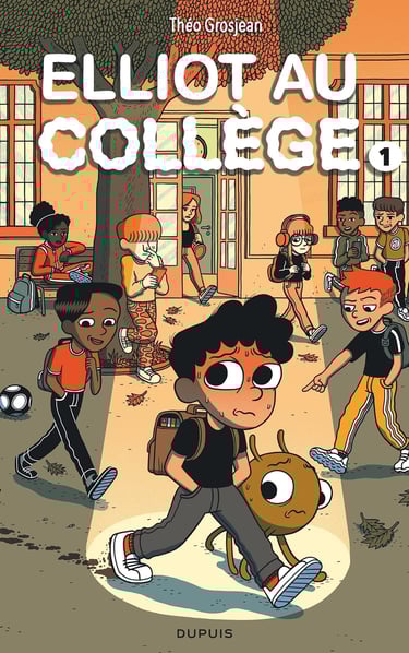 Première de couverture du tome 1 de la BD Elliot au collège