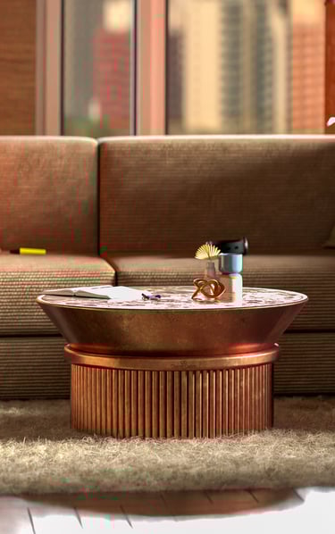 torque coffee table modern industrial furniture circular form sculptural table contemporary living r