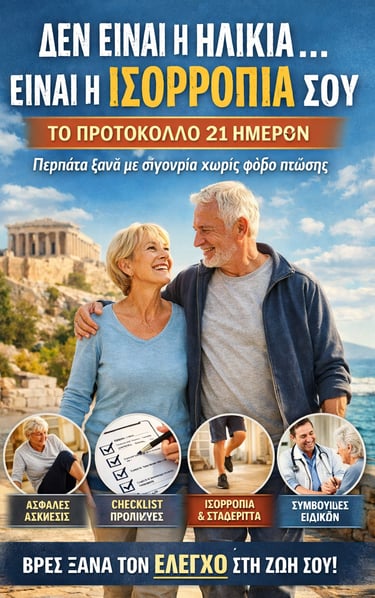 👉 Νιώθεις αστάθεια όταν περπατάς; Ανακάλυψε το πρωτόκολλο 21 ημερών για να βελτιώσεις την ισορροπία